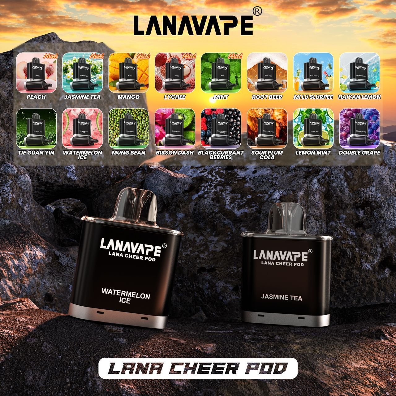74e4434b-455a-465e-8452-a42b27e6844d Lana Cheer 15000 Puffs Prefilled Pod Cartridge Authentic SG Ready Stock