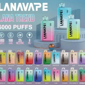 Lana Trend 6000 Puffs Rechargeable Disposable Vape Singapore Ready Stock