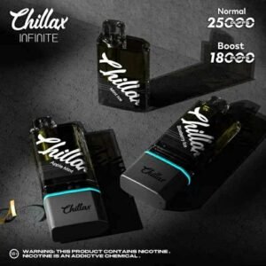 Authentic Chillax 25K Infinite Puffs Disposable Vape Singapore with Dual Mesh Coil and Type-C Rechargeable Battery