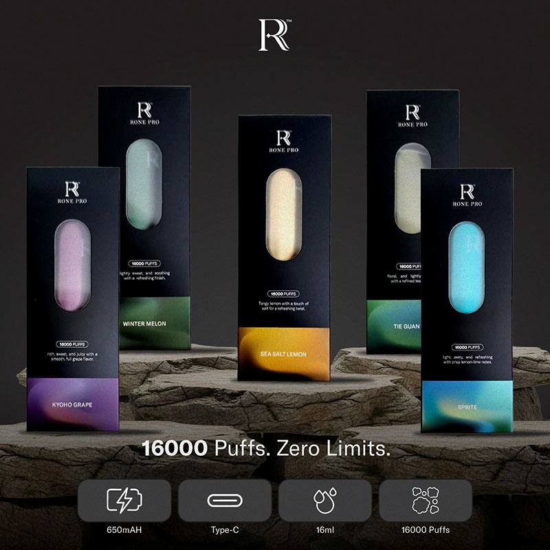 R-ONE-PRO-16000-DISPOSABLE-FLAVOUR-SINGAPORE-VAPEINSG (1) R-one Pro 16000 Puffs Rechargeable Disposable Pod - Singapore Ready Stock