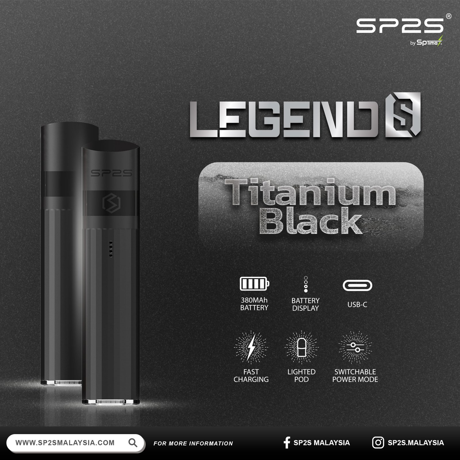 Titanium-Black_WithoutPod Sp2 Legend S Device - Image 3