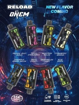 b4f8eed9e29a27b934fbb61e89645378.jpg_360x360q80 Onem Reload 15000 Puffs Replacement Pod Flavors Aloe Grape Rybena Lychee SG Vape Delivery