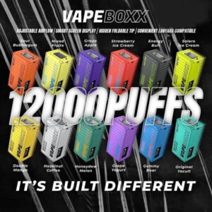 Vapeboxx 12000 Puffs Disposable Pod Device with LED Indicator - Fast Singapore Delivery