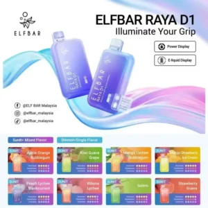 Elfbar Raya D1 13000 Puffs Rechargeable Disposable Vape Singapore - Authentic Device