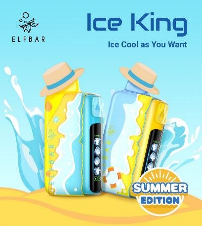 unnamed Elfbar Ice King 40000 Puffs disposable vape in Singapore - 1000mAh battery with 5-level ice cooling control
