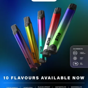 Vapetape STIQ 3000 Puffs Fruity Flavors Apple Asam Boi Cola Watermelon Singapore Ready Stock